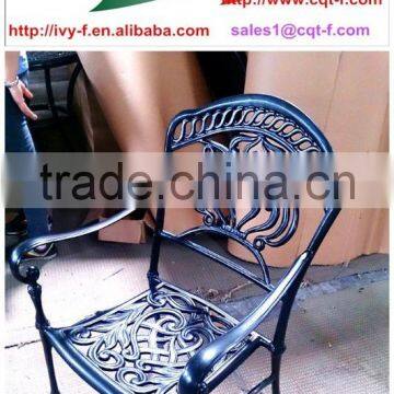 Durable metal furniture cast aluminium used patio furniture chairs for outdoor usage