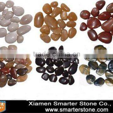 Natural Colorful Polished River Cobble&Pebble Stone