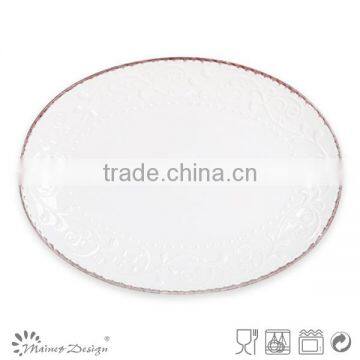 big oval plate