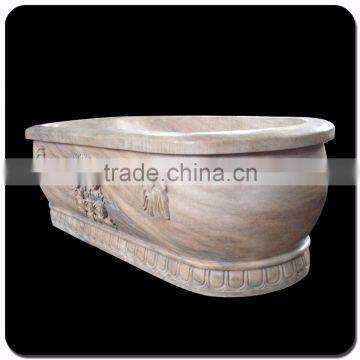 High Quality White Marble Best 2-3 Person Hot Tub Outdoors photo-4