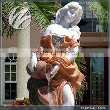 Apartment garden design natural stone modern sculptures