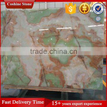 Interior Decoration Backlit Slab Green Onyx Stone Price photo-3