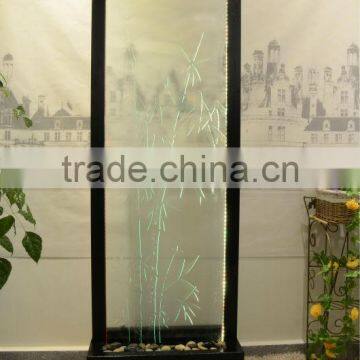 Bamboo Etched Glass Home Decoration Waterfall photo-2