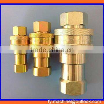 ISO 7241 Series B general purpose Brass push-to-connect quick connect hydraulic coupler