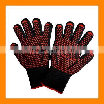 Extremely Flame and Heat Resistant Barbecue Mitts with Silicone for Grill,Smoker,Pit,Fireplace,Camping,Kitchen BBQ Ove Glove