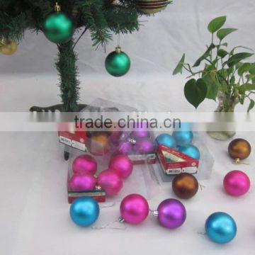 promotional Christmas ball for tree hanging, colorized decorations