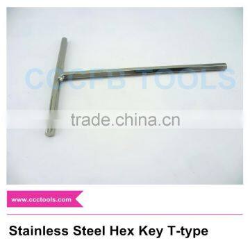 Non-magnetic 304 Stainless Steel Hex Key T-type,Allen Wrench,Stainless Steel Allen Spanner