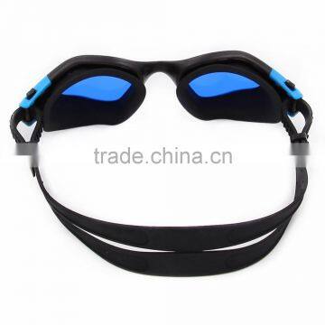 2015 New Panoramic Silicone Adult Swimming Goggles With Blue Mirrored Lens (MM-7203) photo-4