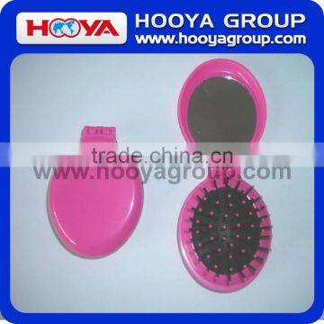 Oval Comb With Folding Pocket Mirror