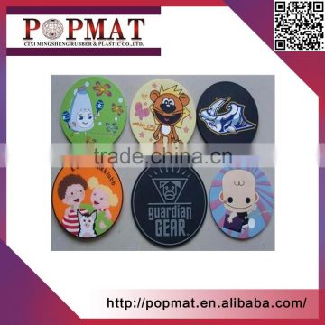 Non Slip Flexible Durable custom absorbent cup coaster