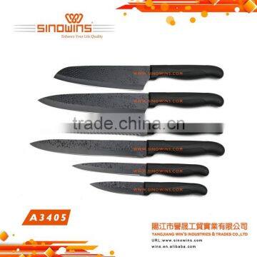 A3405-1 Good Quality Stainless Steel Kitchen Knife Set With Titanium Plated photo-4