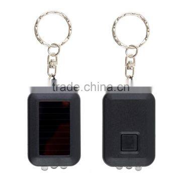 Mini Solar Power Rechargeable LED Flashlight 3 LED Flashlight Keychain Light Lamp Torch LED Light Bulb Key Chain LED Light