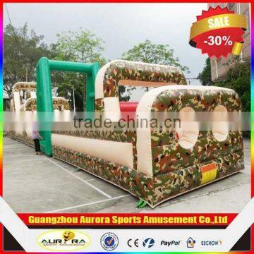 New finished inflatable obstacle course for adults energy challenge