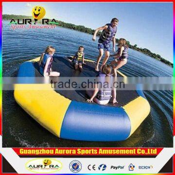 high quality Inflatable water trampoline inflatable sea trampoline floating island for sale