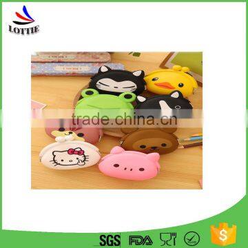 Lottie Cute Portable Cartoon Bag Cute Cartoon Animal Silicone Mini Coin Purse Wallet For Kid Gift photo-5
