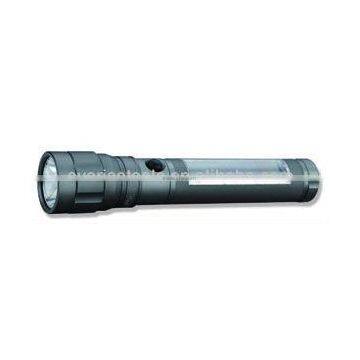 solar rechargeable aluminium flashlight