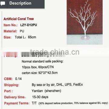 Aritificial White Dry Tree Branch Coral High Quality Decorative Artificial Tree photo-2