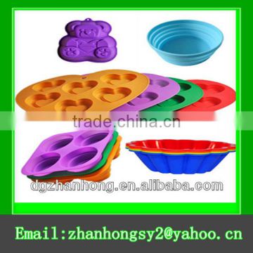 Variuos colorful food silicone rubber kitchen utensils