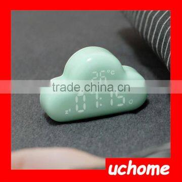 UCHOME Cloud Shape Alarm Clock/Desk Digital Jumbo LED Plastic Clock Vintage Table Plastic Alarm Clock photo-4