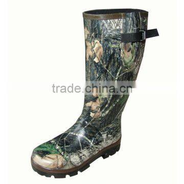 Waterproof Camo Neoprene Hunting Boots, Camouflage Rubber Hunting Boots