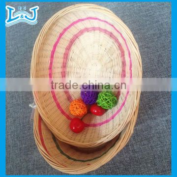 various color round wicker storage baskets high quality vegetable basket drawing popular in Korea