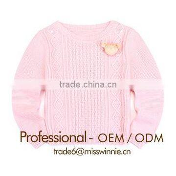 Light PINK kid girls baby sweater