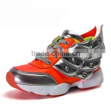 China Name Brand Fly Children Sport Shoes Sneakers Sample for Boys Girls, Best Quality Kids Wing Sneakers Shoes Casual Fashion photo-4