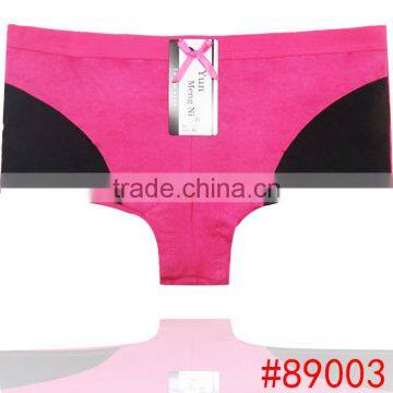 Color block with applique wholesale hot teen gilrs panties stock active women boxer underwear