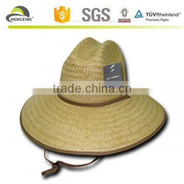 Paper Straw Lifeguard Cowboy Hat Hats One Size Mens Womens Beach