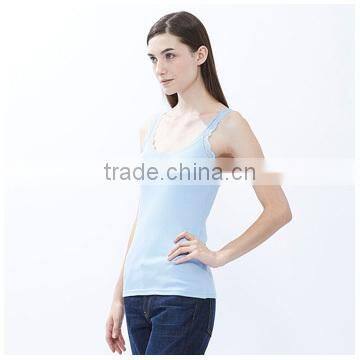 Womens Tank Top,rib Lace Lady Tops,hotasle 2015 Tank of Top for Women
