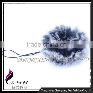 CX-A-54F Hand Made Wholesale Fur Flower Mobile Phone Charm Keychain photo-4