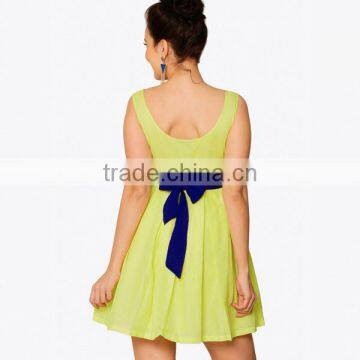 2016 HOYUGO Organza Joint New Model Girl Dress, New Model Casual Dresses, Teenage Girls Dresses. photo-2