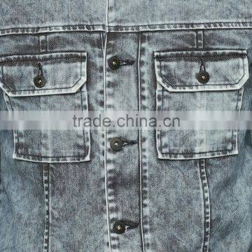 Wholesale Stone Wash Denim Jacket Men Fancy Denim Jackets for Men photo-4