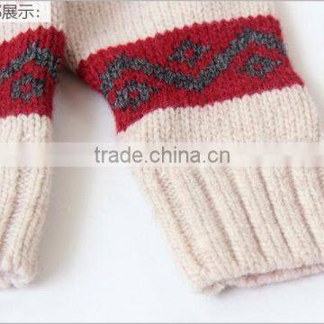 Korean Style Reindeer Patterns Baby Wool Sweater Cardigan photo-5