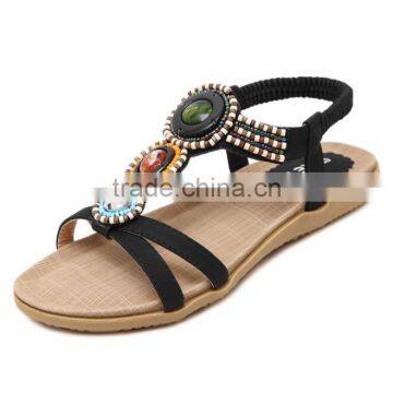 Zm50191b Plus Size Lady Shoes Breathe Falt Women Sandal photo-2