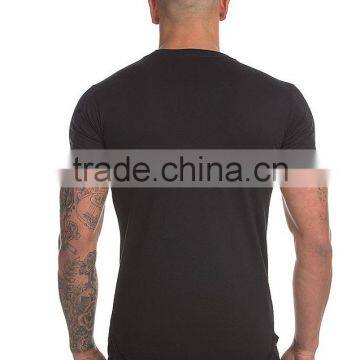 Black Slim Fit t Shirt Bulk Sale, Mens Slim Fit t Shirt Gym t Shirt photo-2
