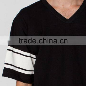 Hot Sale v Neck Two Tone t- Shirt Wholesale photo-4