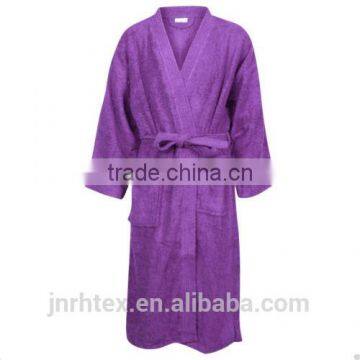 Custom Colors Quick-dryng Flannel Fleece Bathrobe photo-5
