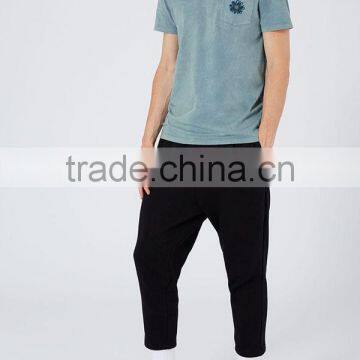 China High-end Short Sleeve Enzyme Wash Blue t Shirts photo-4
