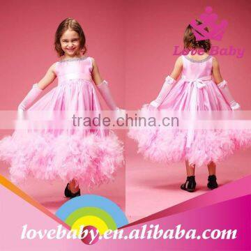 Wholesale 2015 New Stylish Boutique Feather Fairy Baby Girls Long Dress photo-6