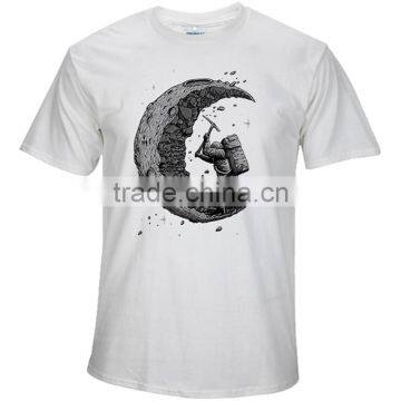Custom Printing T-shirt Summer Pure Color Short- Sleeves Men T-shirt 100% Cotton High Quality T-shirt photo-3