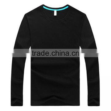 Long Sleeve Mens 100% Cotton Wholesale Cheap Blank Tee Shirt Shirt photo-2