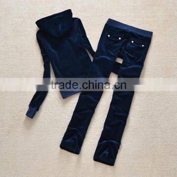 Designer Woman Fleece Hoodie Suit Ladies Sports Wear Women Winter Tracksuit photo-2