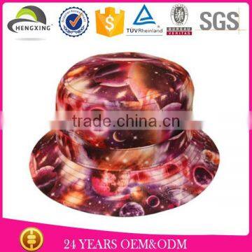 Man 100% Cotton Fashion Galaxy Space Printed Summer Outdoor Bucket Fisherman Hat Custom of Men's Hats photo-3
