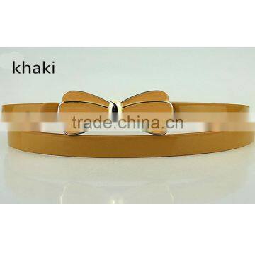 New Arrival Fashion Design High Quality With Flower Design Alloy Metal Buckle Women Slim PU Leather Belt photo-5