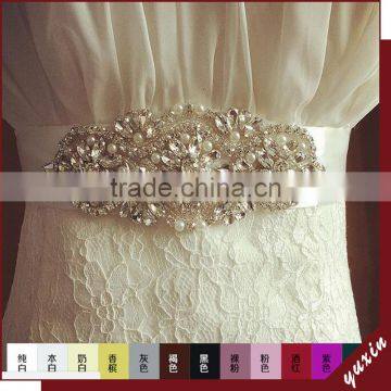 YXBB64 Rhinestone trim for wedding belt Bridal Belts wedding belt With Diamond Sashes
