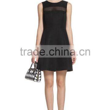 Black Cobwebbing Combined Dress