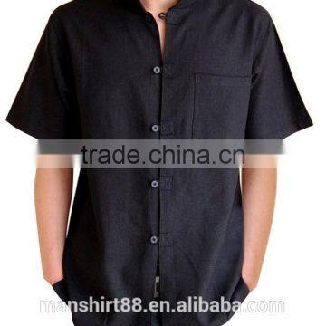 China Manufacturer Wholesale Custom Men t Shirt Linen Shirts for Men photo-4