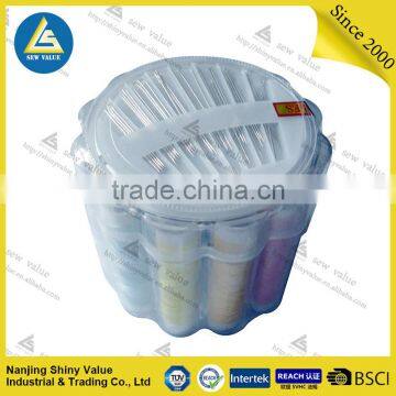 Octahedron Plastic Novelty Sewing Kit Box With Needle Case on the Top photo-3