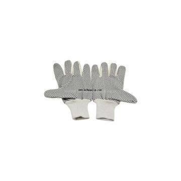 Pvc Dot Canvas Glove
